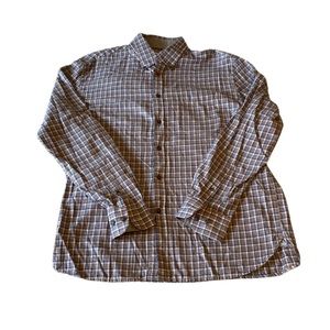 Jos A. Bank Tailored Fit Mens’ Plaid Long Sleeve Button Down Shirt | Sz L